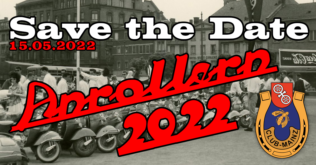 Anrollern des Vespa-Club Mainz e.V. 2022